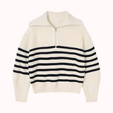 Ribbad Randig Half Zip - Lina