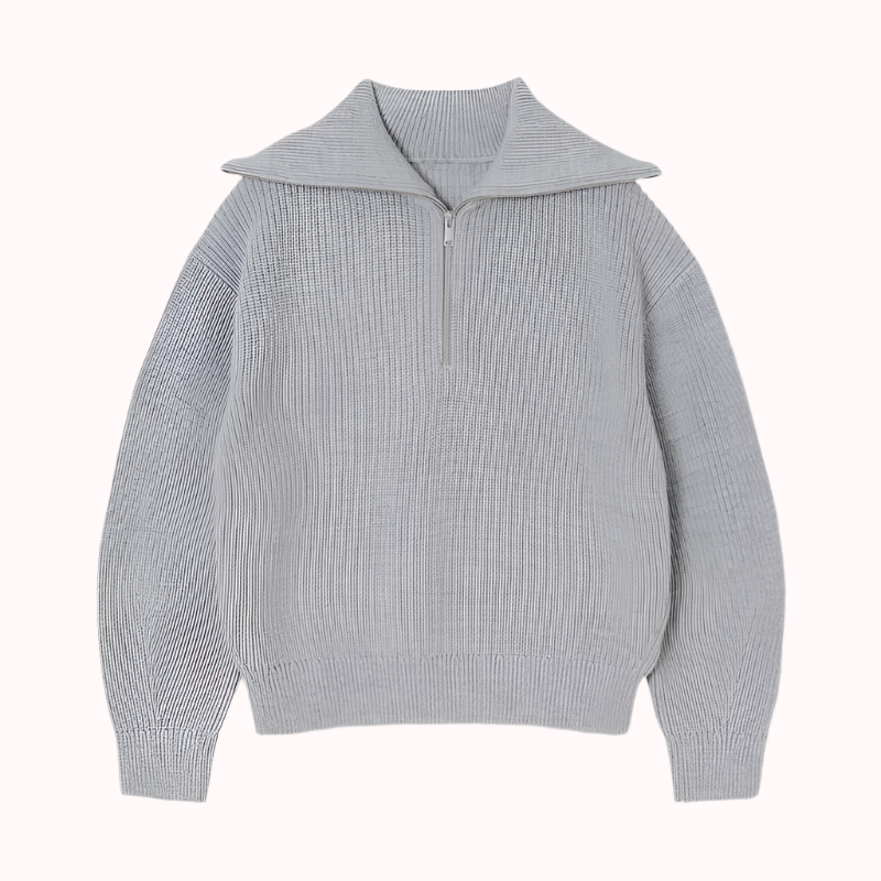 Ribbad Half Zip - Lina