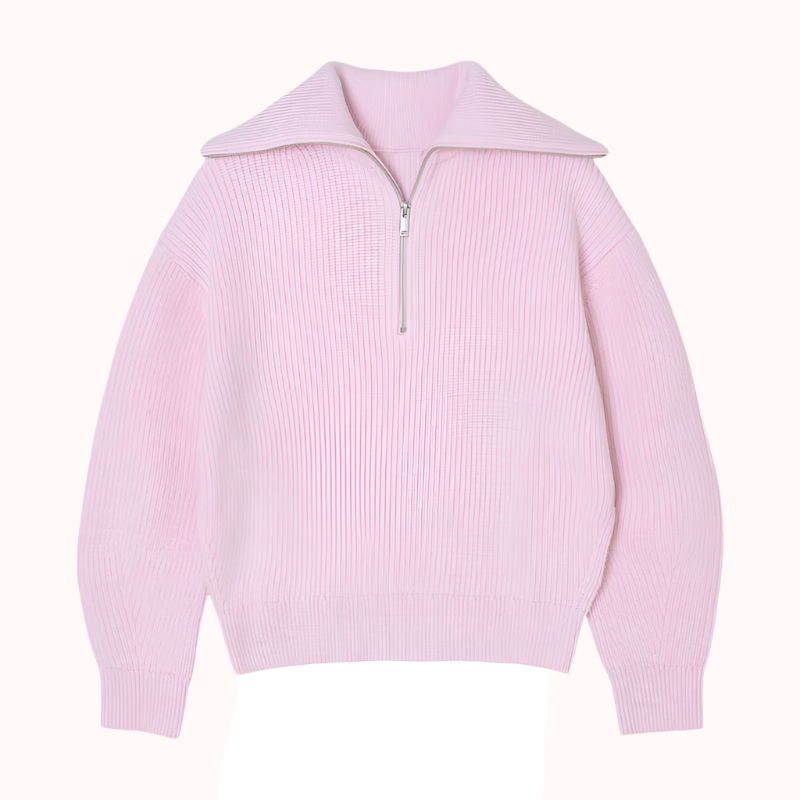 Ribbad Half Zip - Lina