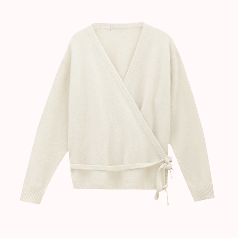 Amor wrap knit cardigan – Isadora