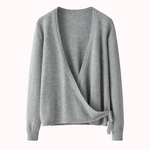 Amor cashmere wrap sweater – Majken