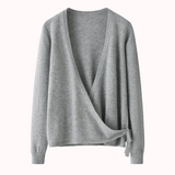 Amor cashmere wrap sweater – Majken