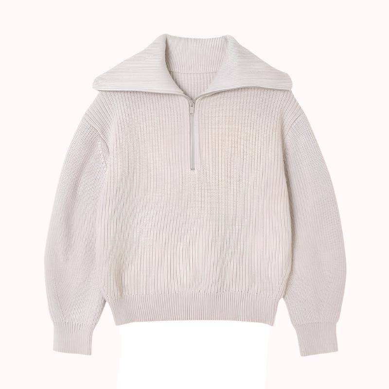 Ribbad Half Zip - Lina