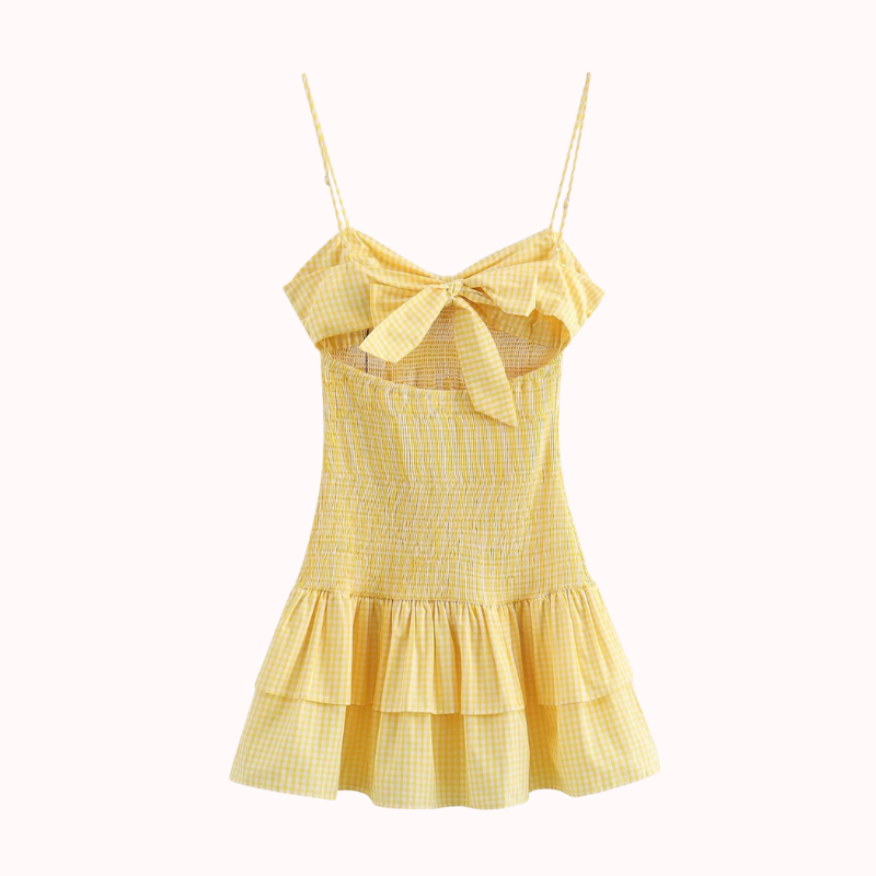 Amor gingham bow dress – Julie