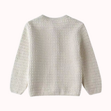 Krämvit Stickad Cardigan - Sidra