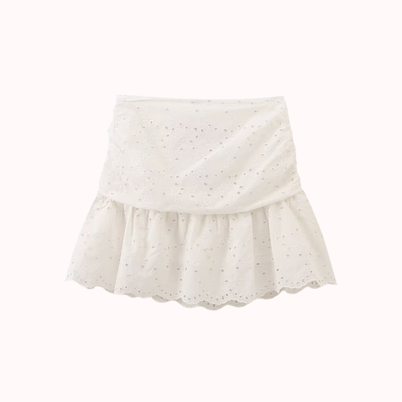 Amor broderie mini skirt – Louise