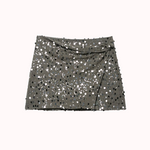 Amor sequin draped mini skirt – Clarisse