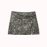 Amor sequin draped mini skirt – Clarisse