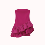 Amor Ruffle Mini Dress – Bianca