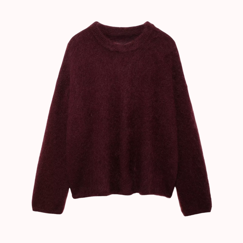 Amor fluffy knit sweater – Amilia