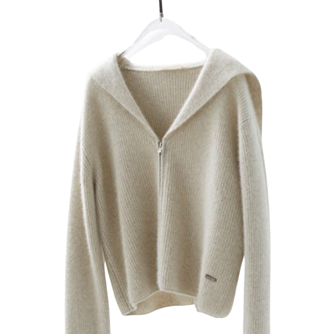 Beige Ull Cardigan - Isadora    