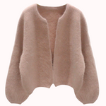 Amor fluffy knit cardigan – Estelle