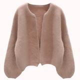 Amor fluffy knit cardigan – Estelle