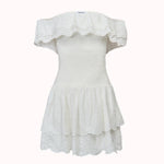 Amor broderie off shoulder dress – Isabella