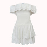 Amor broderie off shoulder dress – Isabella