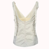 Amor white tie-strap top – Amanda