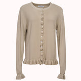 Ruffle knit cardigan – Ebba
