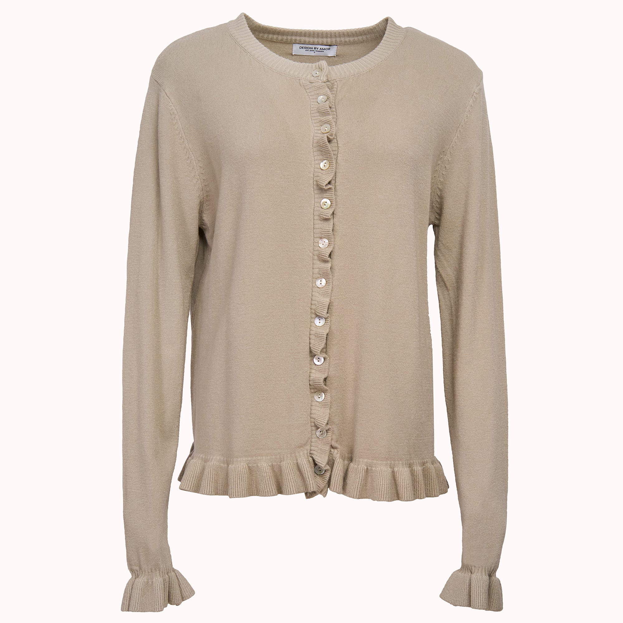Ruffle knit cardigan – Ebba