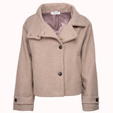 Amor button collar jacket – Hanna