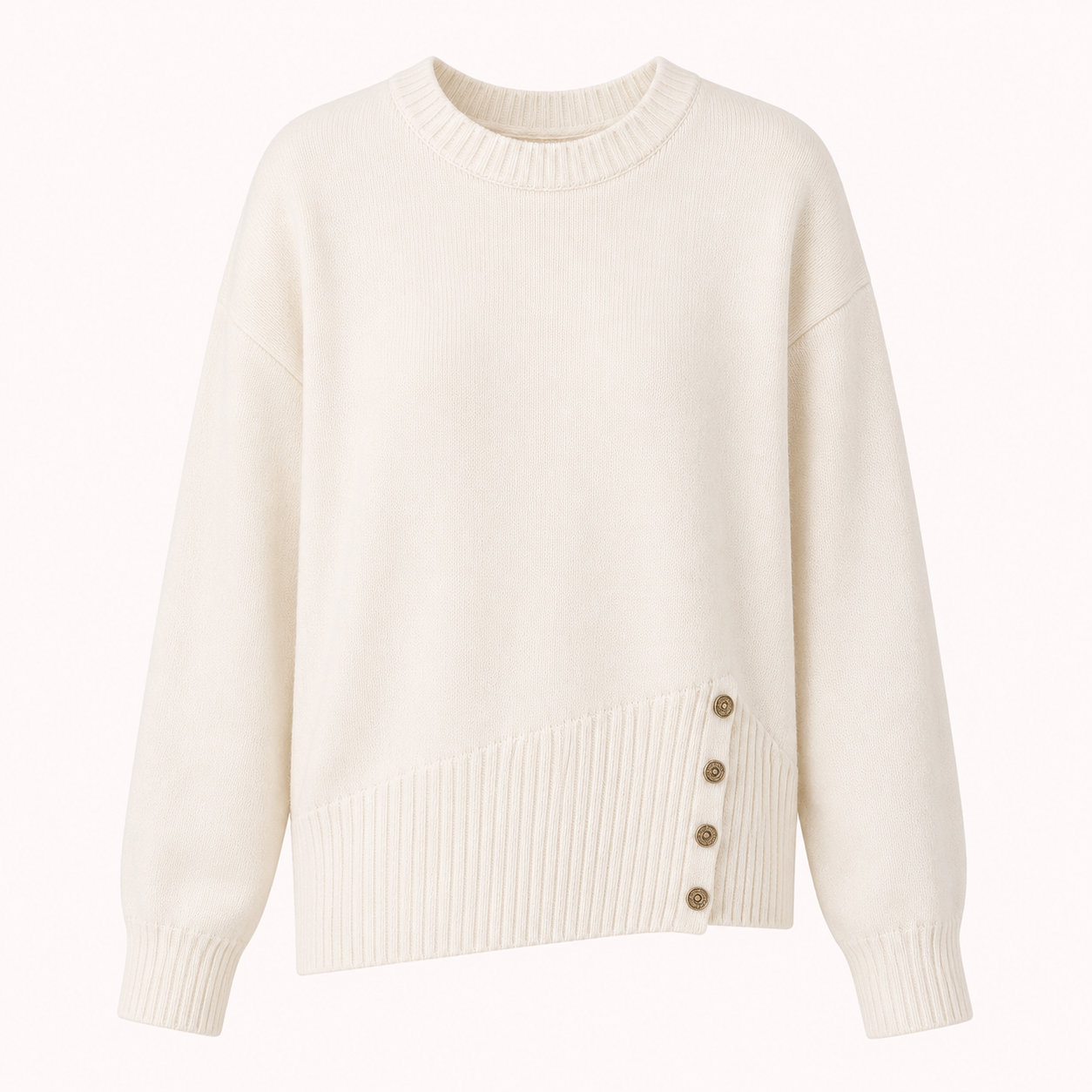 Knitted button sweater – Emelie