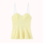 Amor lace-trim bustier top – Livia