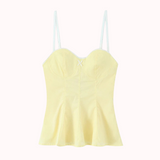 Amor lace-trim bustier top – Livia