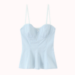 Amor lace-trim bustier top – Livia