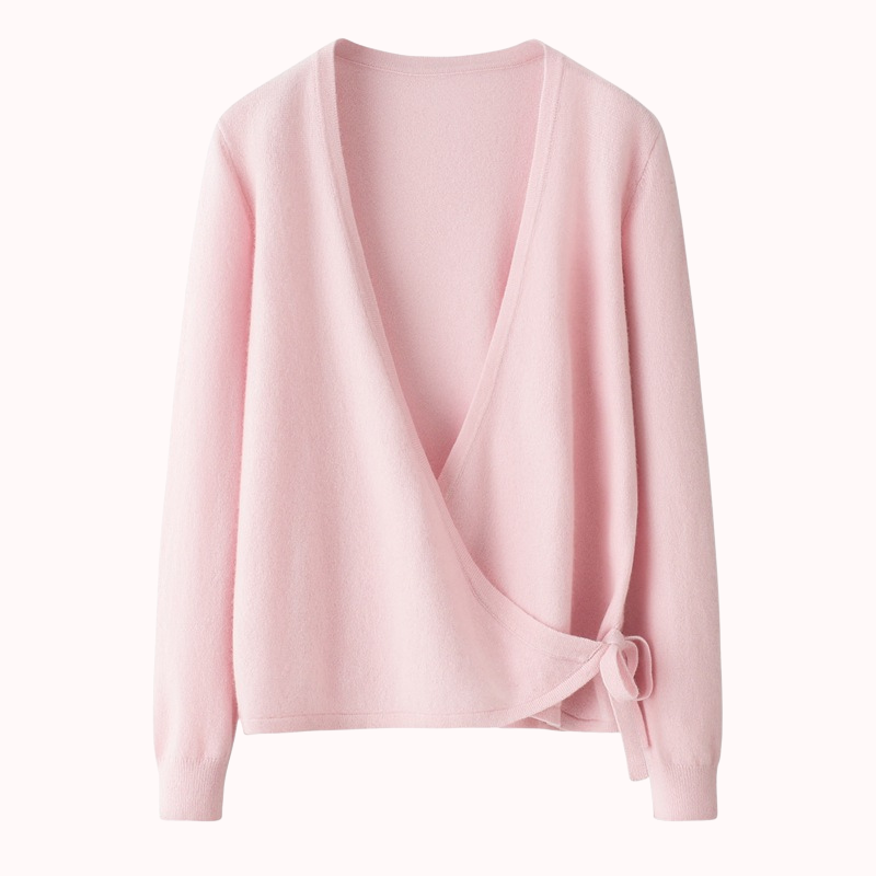 Amor cashmere wrap sweater – Majken
