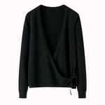 Amor cashmere wrap sweater – Majken
