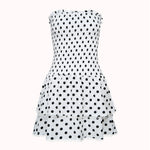 Amor Polka Dot Smocked Mini Dress – Maja