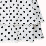 Amor Polka Dot Smocked Mini Dress – Maja
