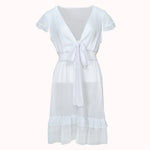 Amor romantic tie front dress – Alice
