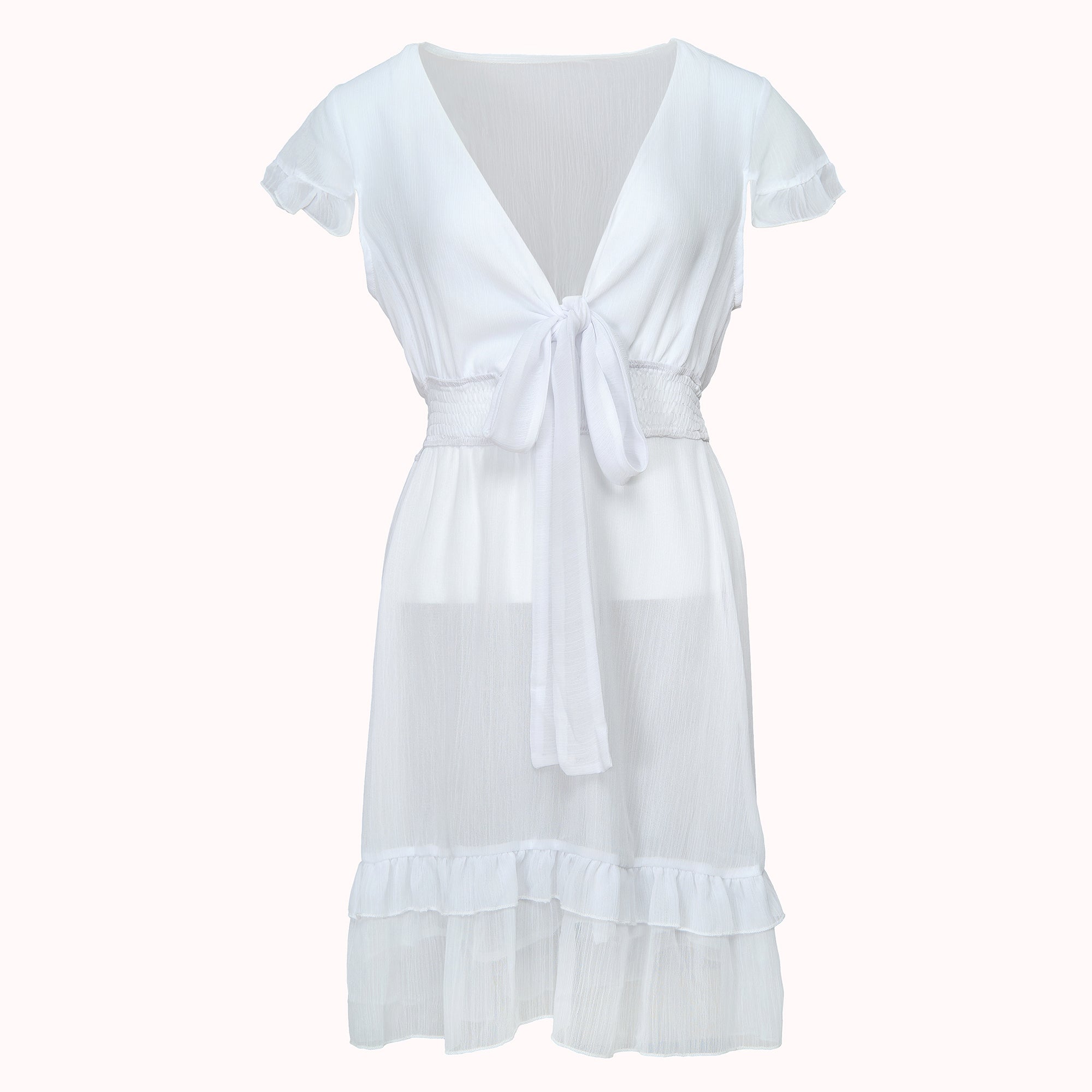 Amor romantic tie front dress – Alice