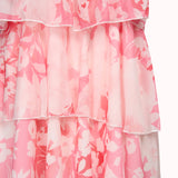 Amor layered chiffon dress – Emelie