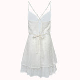 Amor dotted chiffon mini dress – Sophie