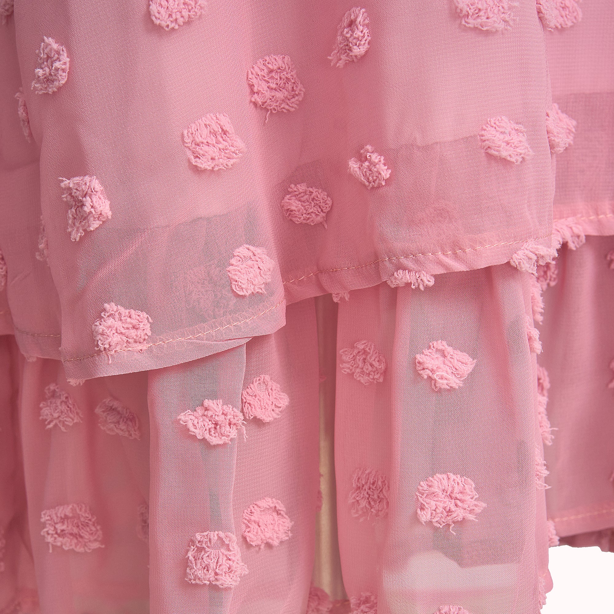 Amor textured dotted chiffon dress – Ellie