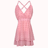 Amor textured dotted chiffon dress – Ellie