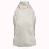 Amor satin halterneck top – Elsa