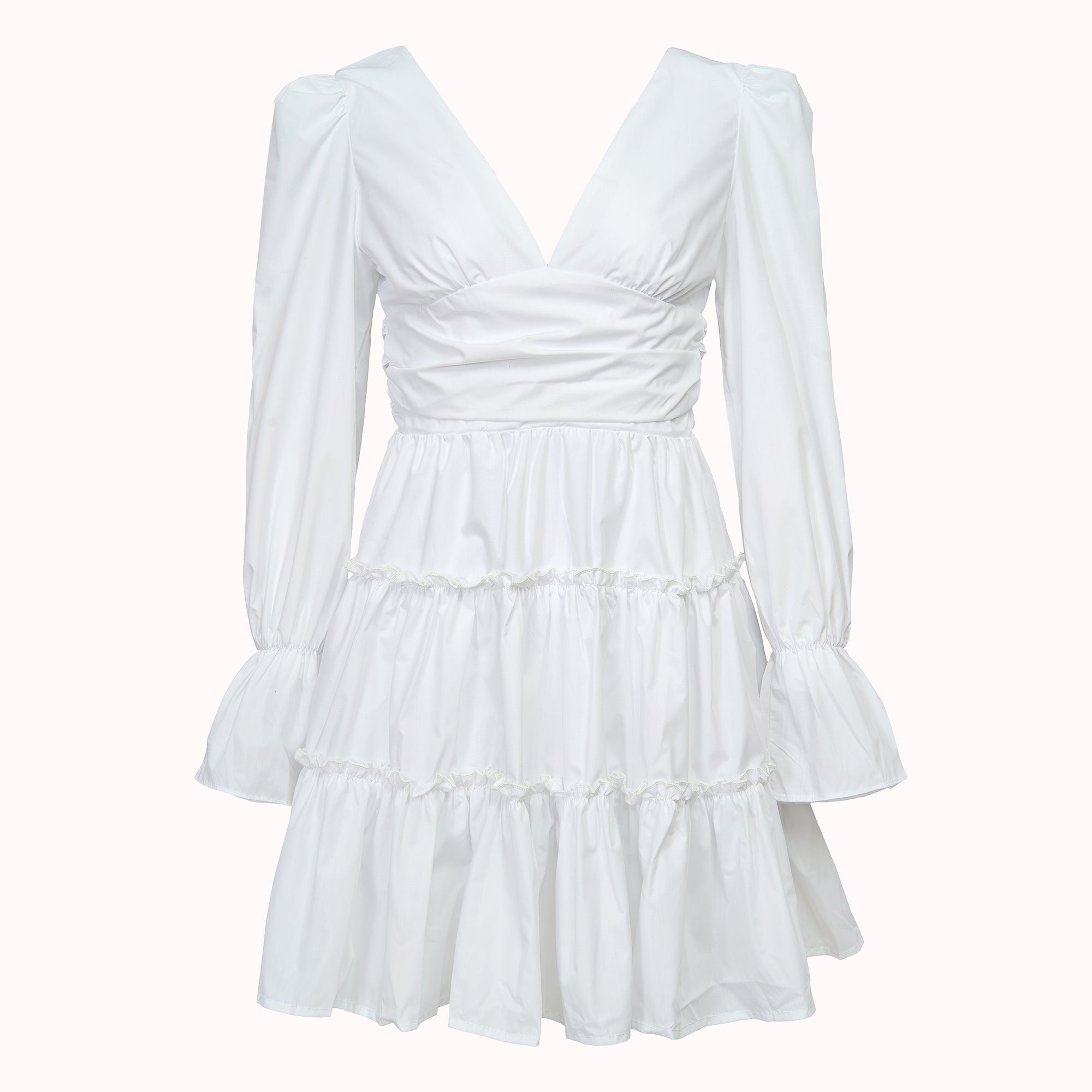 Amor ruched tiered mini dress - Alva