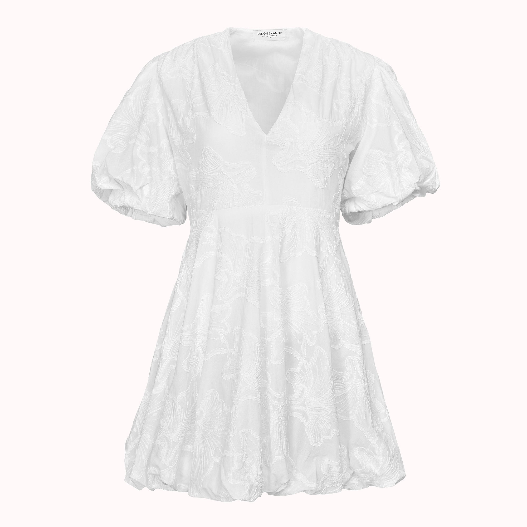 Amor romantic white mini dress – Ida