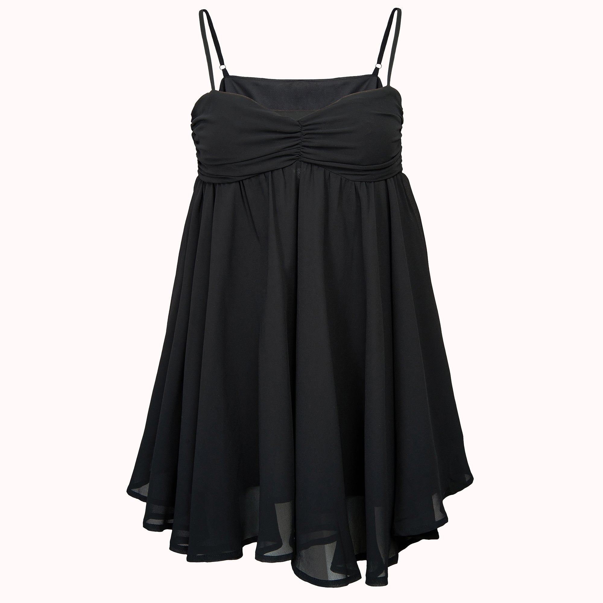 Amor ruched chiffon dress – Clara