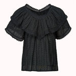 cute summer top black