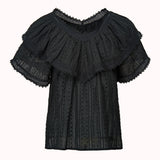 cute summer top black