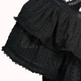 cute summer top black