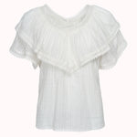 cute summer top white