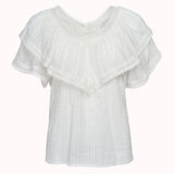 cute summer top white