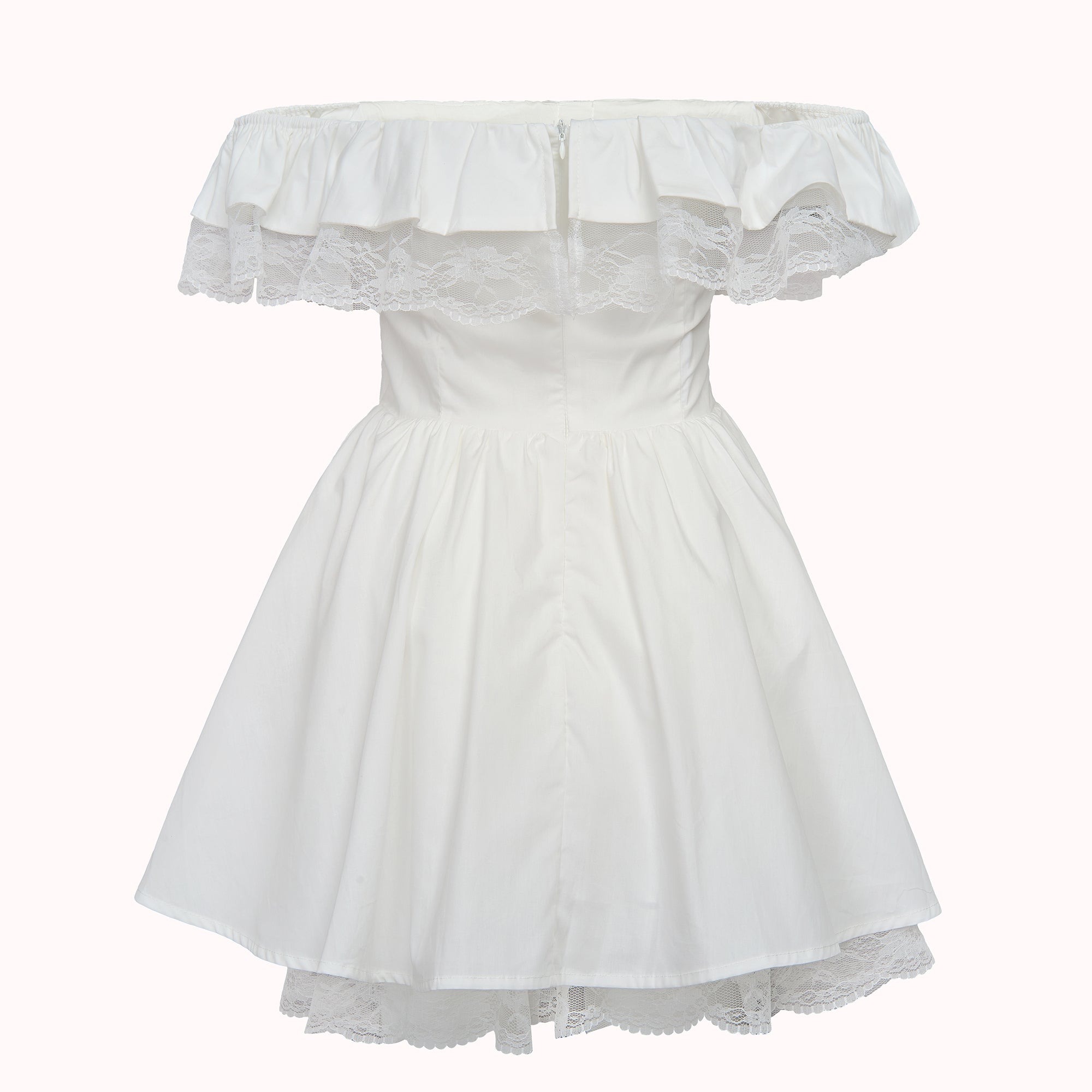 Amor lace bow mini dress – Evelina