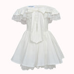 Amor lace bow mini dress – Evelina
