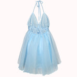 Amor chiffon halterneck dress – Sofia