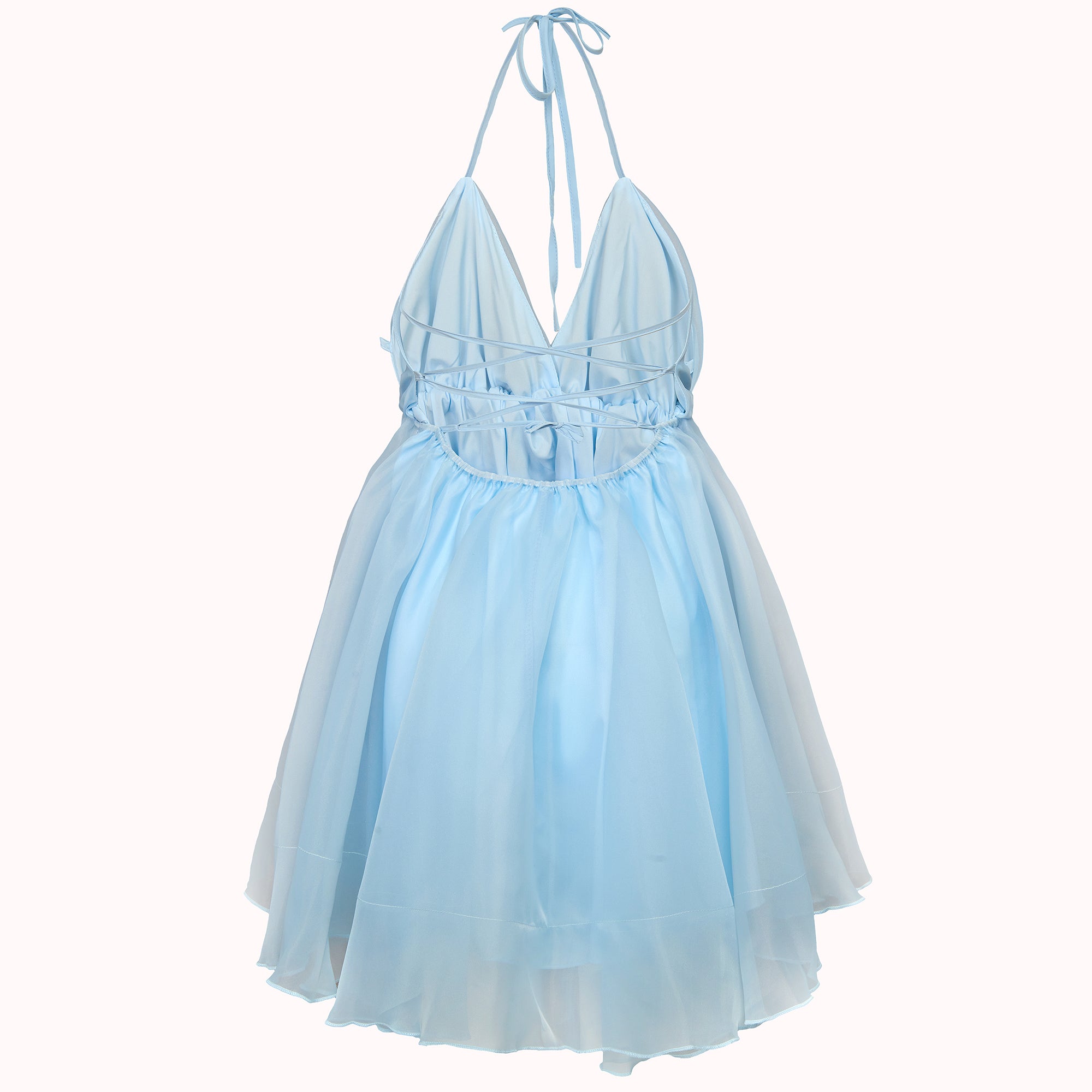 Amor chiffon halterneck dress – Sofia
